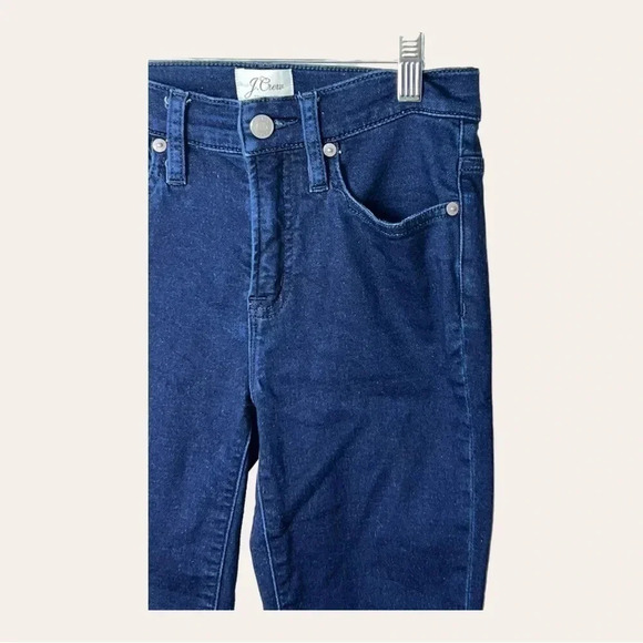0714. J. CREW DARK WASH SKINNY DENIM JEANS SIZE 25 5 POCKET DESIGN ZIPPER/BUTTON - Picture 3 of 11